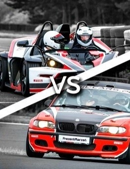 Jazda KTM X-BOW vs BMW M Power