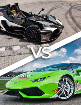 Jazda Lamborghini Huracan vs KTM X-BOW