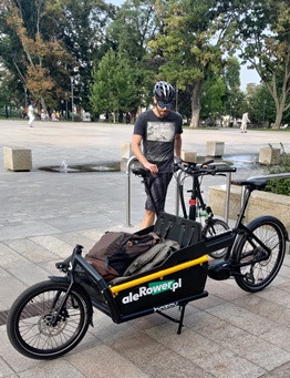 Wypożyczenie roweru elektrycznego cargo