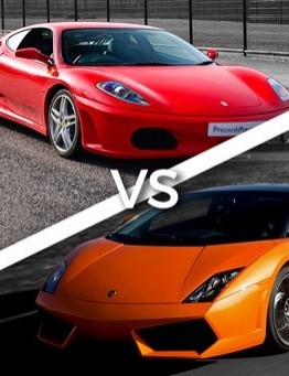 Jazda Lamborghini vs Ferrari