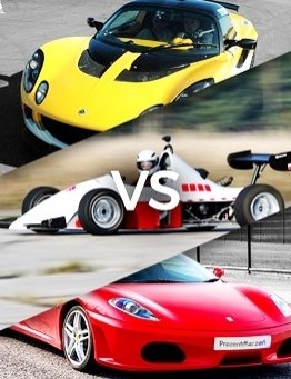 Jazda Ferrari vs Lotus vs Formuła Jedi