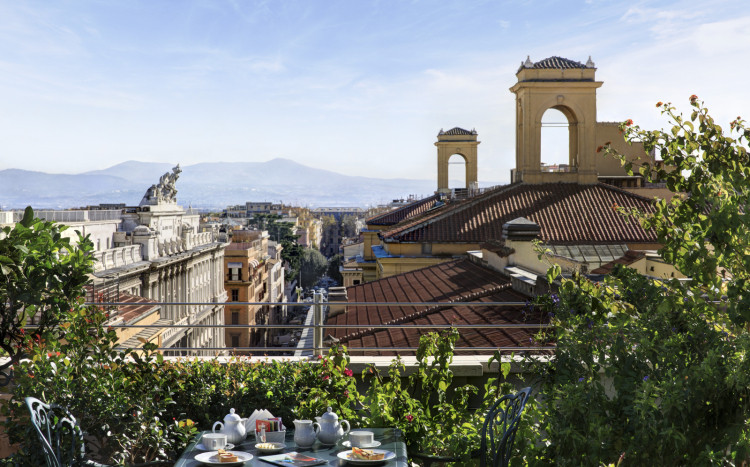 widok z hotelu Rzym