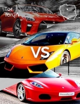 Jazda Lamborghini vs Ferrari vs Nissan – Tor Toruń
 Liczba okrążeń-3 okrążenia