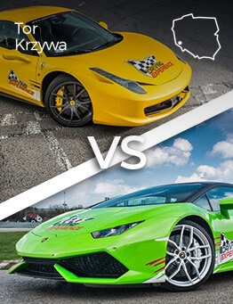 Jazda Lamborghini Huracan vs Ferrari 458 Italia – Tor Krzywa Wrocław