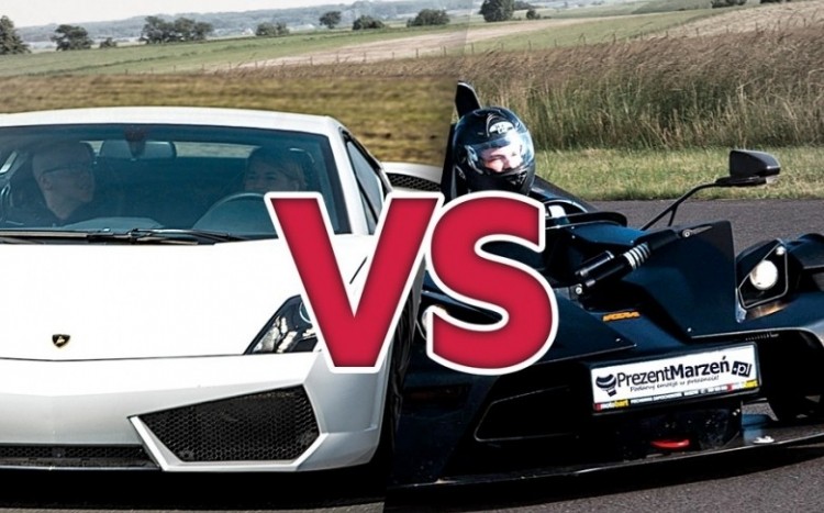 Pojedynek  Lamborghini Gallardo vs KTM X-BOW
