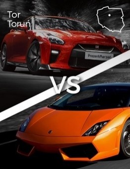 Jazda Lamborghini Gallardo vs Nissan GT-R – Tor Toruń