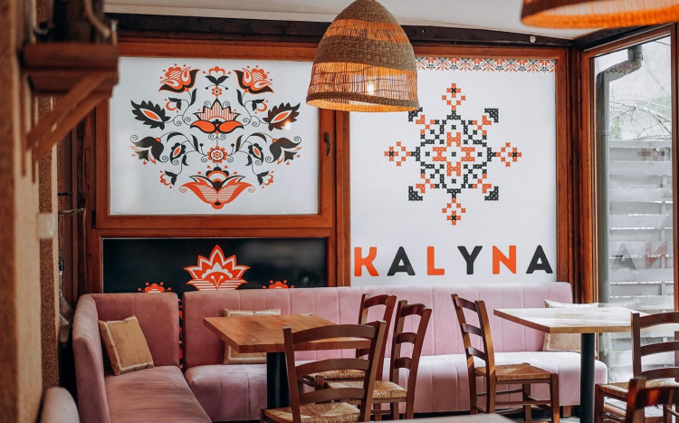 Wnętrze lubelskiej restauracji Kalyna