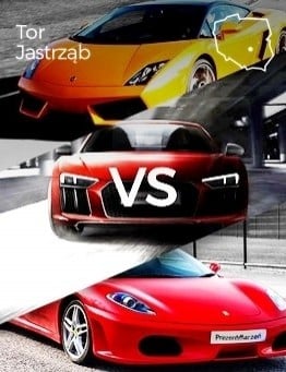 Jazda Lamborghini vs Audi vs Ferrari – Tor Jastrząb