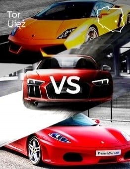 Jazda Lamborghini vs Audi vs Ferrari – Tor Ułęż
 Ilość okrążeń-3 okrążenia