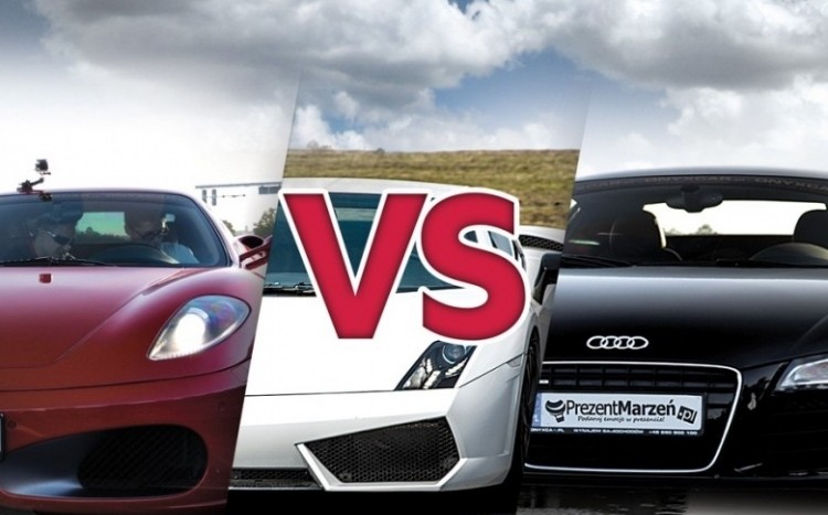 porównanie lamborghini, audi i ferrari