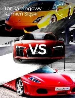 Jazda Lamborghini vs Audi vs Ferrari – Tor kartingowy Silesia Ring
 Ilość okrążeń-3 okrążenia