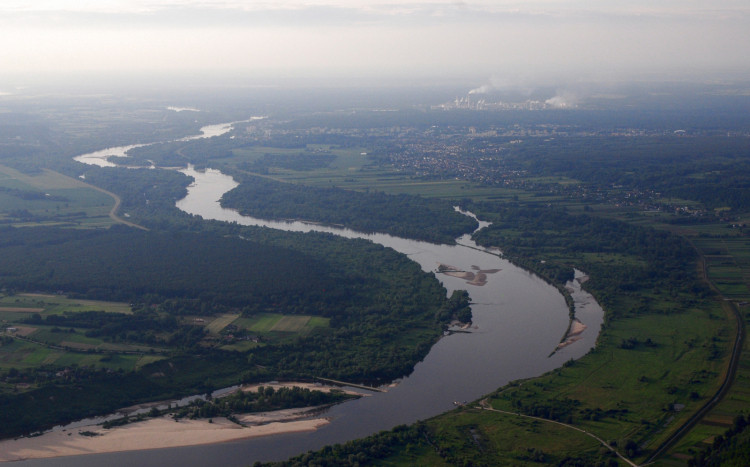 widok na rzekę Wisłę