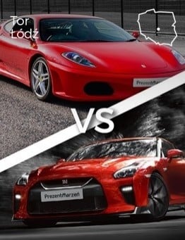 Jazda Ferrari F430 vs Nissan GT-R – Tor Łódź
