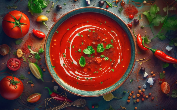 zupa pomidorowa - restauracja Wiesz Co Zjesz
