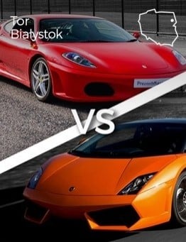 Jazda Lamborghini Gallardo vs Ferrari F430 – Tor Białystok
 Ilość okrążeń-2 okrążenia