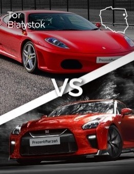 Jazda Ferrari F430 vs Nissan GT-R – Tor Białystok