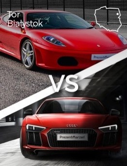Jazda Ferrari F430 vs Audi R8 – Tor Białystok