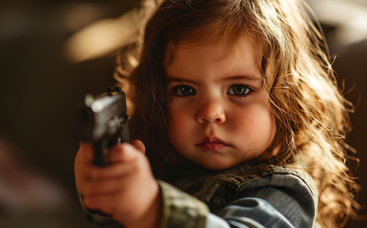 dziecko z bronią