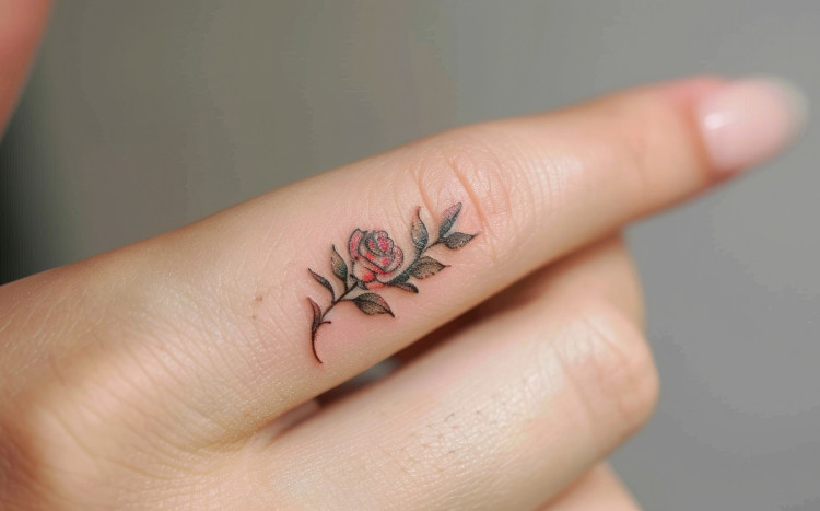tatuaż na palcu