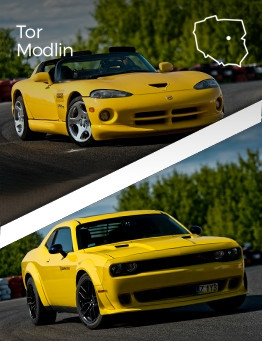 Jazda Dodge Viper vs Dodge Challenger – Tor Modlin