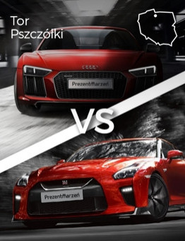 Jazda Nissan GT-R vs Audi R8 V10 – Tor Pszczółki