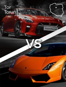 Jazda Lamborghini Gallardo vs Nissan GT-R – Tor Toruń