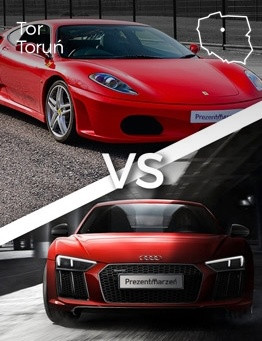 Jazda Ferrari F430 vs Audi R8 V10 – Tor Toruń