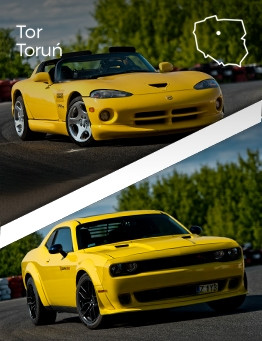 Jazda Dodge Viper vs Dodge Challenger – Tor Toruń