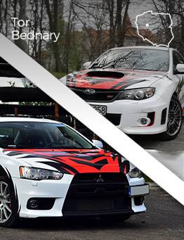 Jazda Subaru Impreza STI lub Mitsubishi Lancer Evo 10 – Tor Bednary