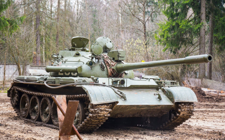 czołg t-55 z bliska