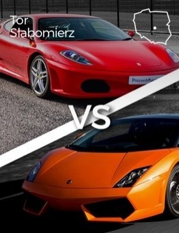 Jazda Lamborghini Gallardo vs Ferrari F430 – Tor Słabomierz