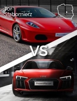 Jazda Ferrari F430 vs Audi R8 – Tor Słabomierz