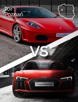 Jazda Ferrari F430 vs Audi R8 – Tor Poznań