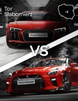 Jazda Audi R8 vs Nissan GT-R – Tor Słabomierz