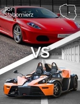 Jazda Ferrari F430 vs KTM X-BOW – Tor Słabomierz
 Ilość okrążeń-2 okrążenia