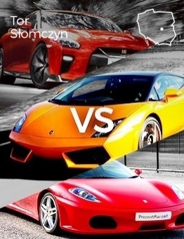 Jazda Lamborghini vs Ferrari vs Nissan – Tor Słomczyn
 Liczba okrążeń-3 okrążenia