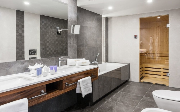 Łazienka w hotelu
