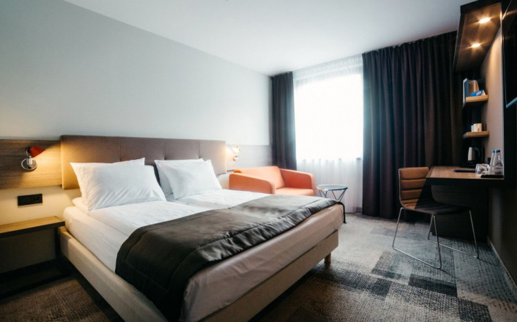 Łóżko w hotelu
