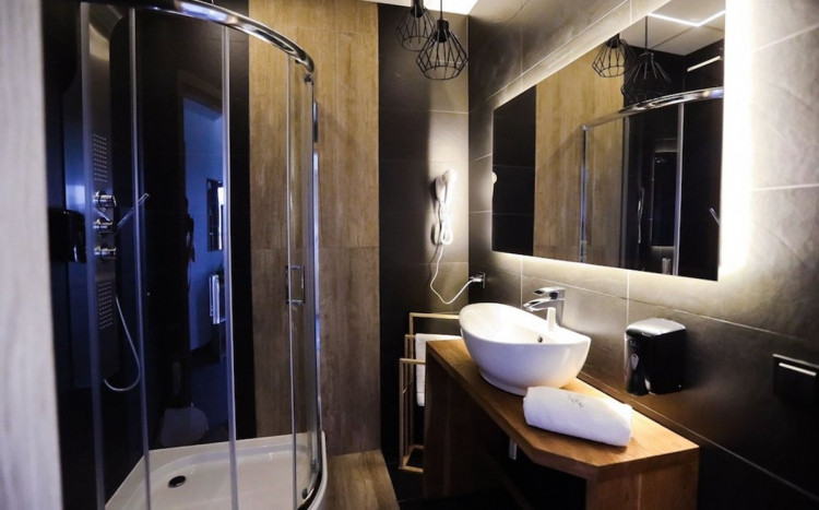 Łazienka w hotelu