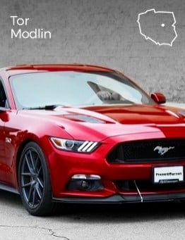 Jazda Fordem Mustangiem jako pasażer – Tor Modlin