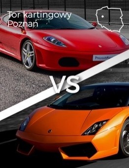 Jazda Lamborghini Gallardo vs Ferrari F430 – Tor kartingowy Poznań