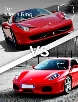 Jazda Ferrari F430 vs Ferrari 458 Italia – Tor Silesia Ring Karting