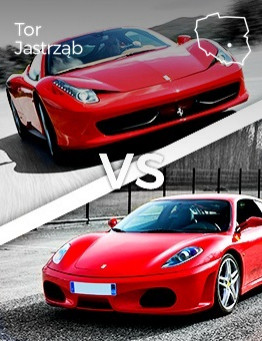 Jazda Ferrari F430 vs Ferrari 458 Italia – Tor Jastrząb