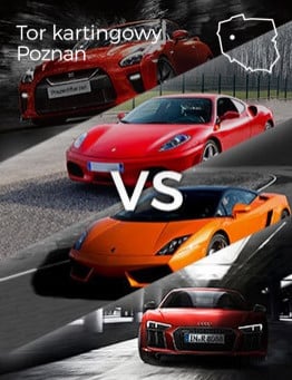Jazda Audi vs Lamborghini vs Ferrari vs Nissan – Tor kartingowy Poznań