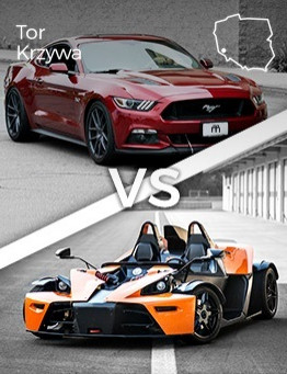 Jazda Ford Mustang vs KTM X-BOW – Tor Krzywa