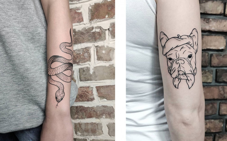 Dwa tatuaże