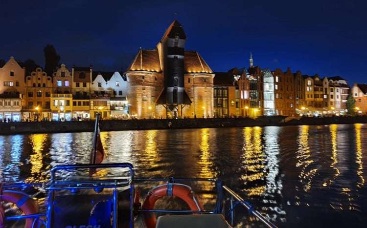 Stare Miasto Gdańsk w nocy