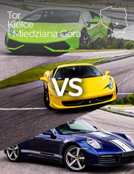 Jazda Lamborghini Huracan vs Ferrari 458 Italia vs Porsche 911 – Tor Kielce