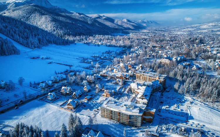 Zakopane widok z lotu ptaka