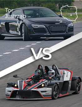 Jazda Audi R8 V10 vs KTM X-Bow – Tor Jastrząb
